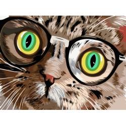 Кіт в окулярах
