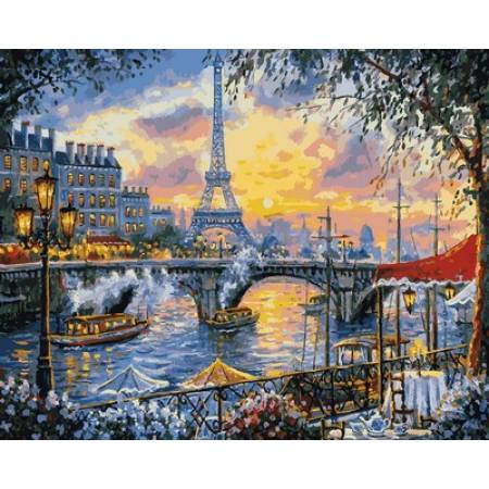 Картина за номерами Париж на заході сонця, VP1030