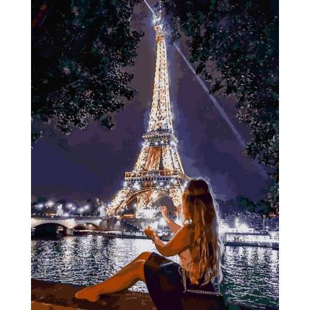 Картина за номерами Романтика вечірнього Парижа , VP1381