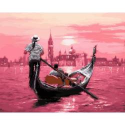 Рожевий захід сонця Венеції